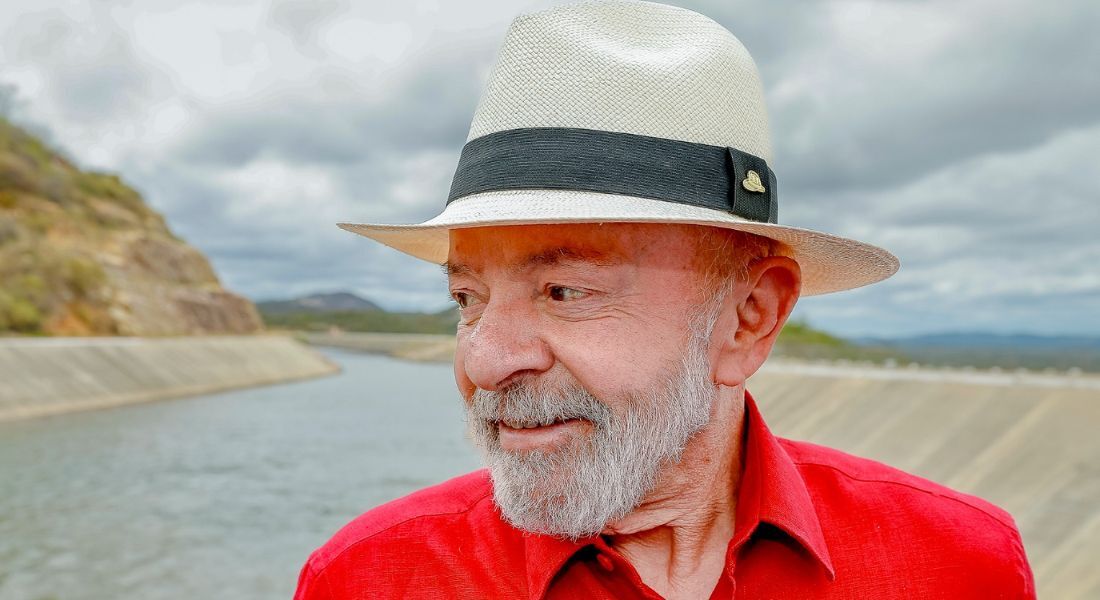 Presidente da República, Luiz Inácio Lula da Silva, durante visita à estação de bombeamento da EBI-3, no Sitio Negreiros. Salgueiro - PE.