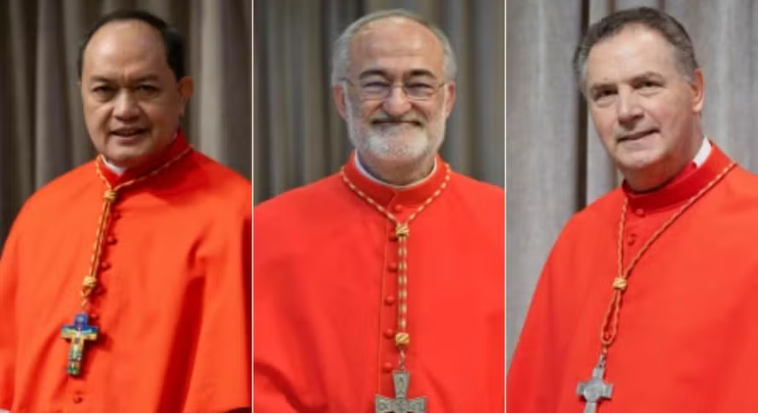 Filipino Pablo David e os espanhóis Cristobal Lopez Romero e Angel Artime Filipino Pablo David