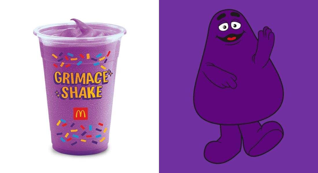 Milk-shake é feito com frutas roxas