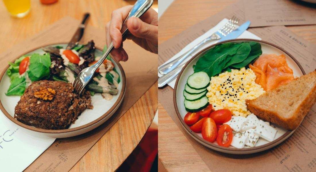 Cardápio com sugestões equilibradas disponível no TFC Food&Market;