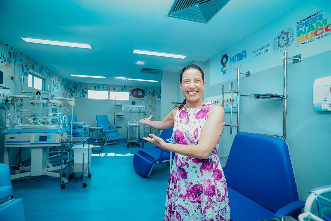 Governadora de Pernambuco, Raquel Lyra (PSD), inaugura primeira maternidade da gestão, em Caruaru