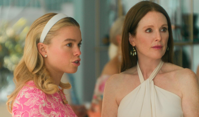 Milly Alcock e Juliana Moore em "Sereias", da Netflix