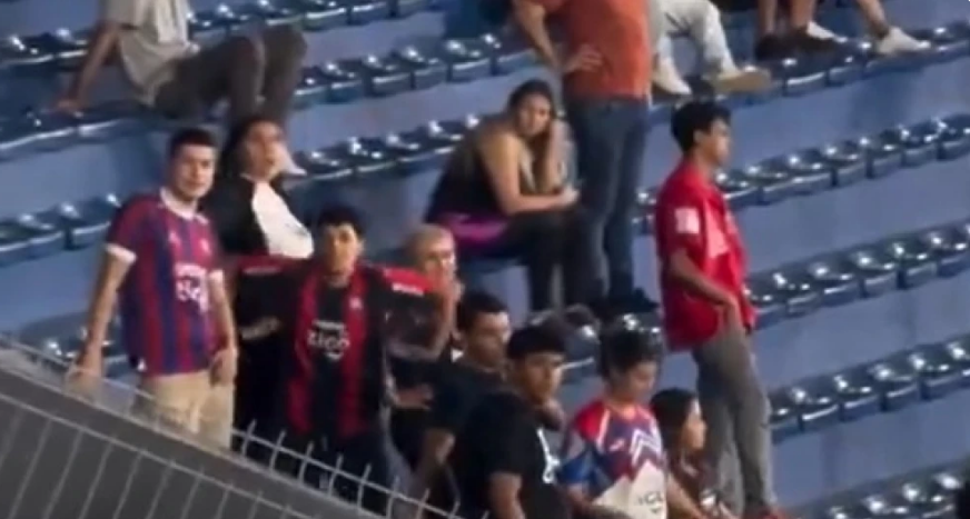 Os torcedores do time paraguaio fizeram gestos racistas contra os brasileiros