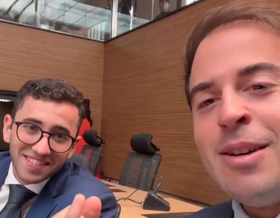 Imagem do vídeo publicado nas redes sociais dos vereadores