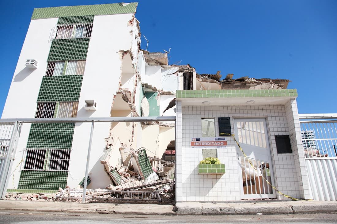 Ninguém ficou ferido em desabamento do Edf. Katia Melo, em Piedade