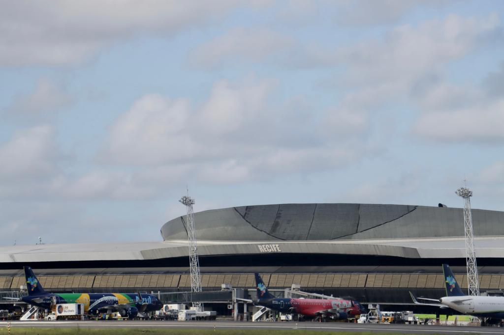 Aeroporto Internacional dos Guararapes, no Recife. 