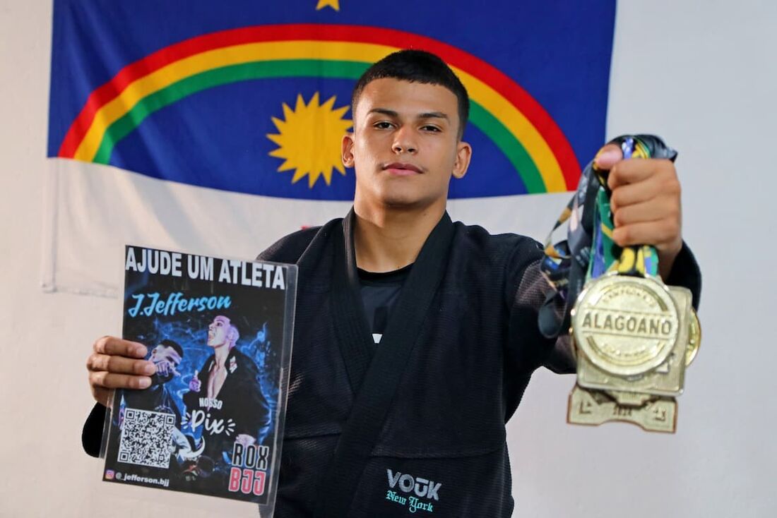 J.Jefferson, lutador faixa roxa de jiu-jitsu