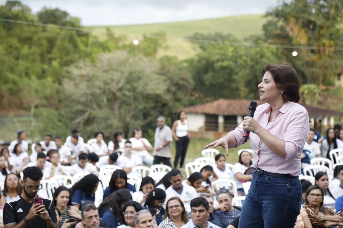 Priscila Krause em evento que integrou o ciclo de encerramento e culminância das celebrações pelos 200 anos da Confederação do Equador.