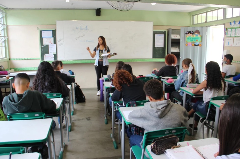 Sala de aula da rede estadual de Minas Gerais