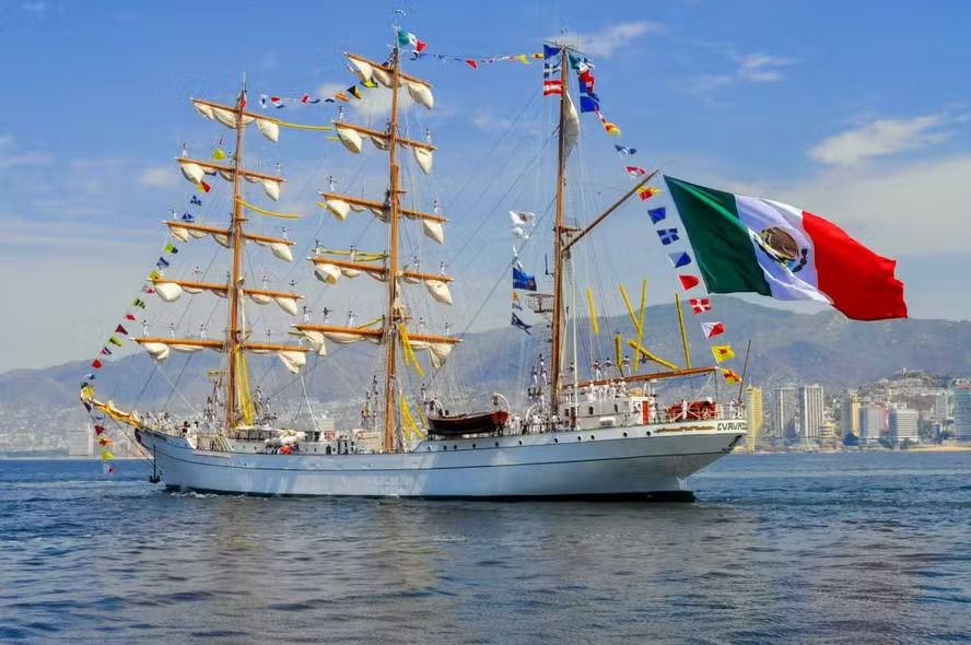 Em 2018, o Cuauhtémoc fez escala em Fortaleza e participou da Regata Velas Latinoamérica, visitando diversos portos da América Latina e Caribe 