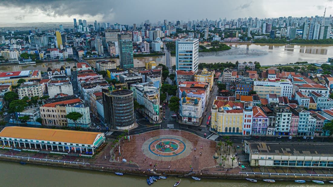 Dia nublado no Recife