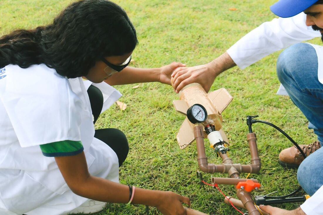 A atividade integra o Laboratório 7.0 da escola, criado pelo Sistema de Ensino Dulino