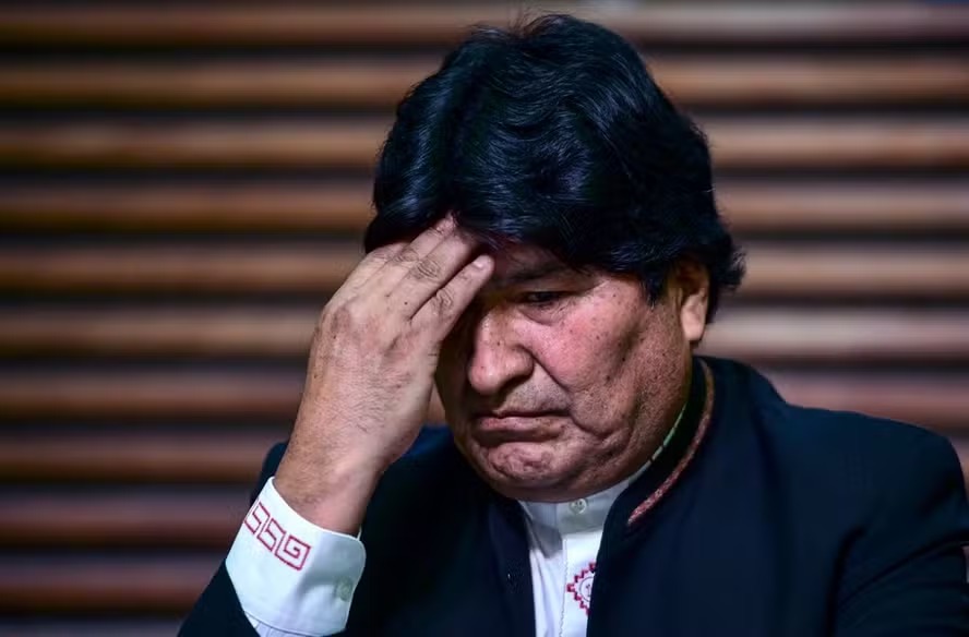 O ex-presidente da Bolívia Evo Morales fala em falta de legitimidade das eleições na Bolívia 