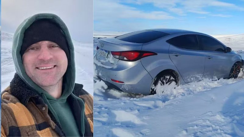 Brasileiro ficou preso na neve após erro de GPS