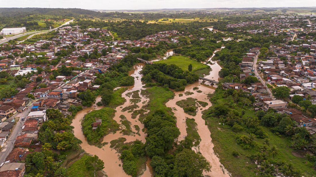 Rio Capibaribe, na altura de São Lourenço da Mata