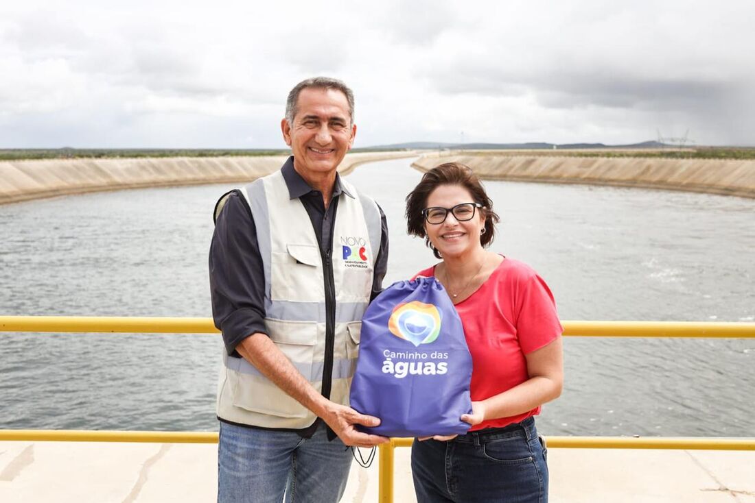 O ministro Waldez Góes e a vice-governadora Priscila Krause