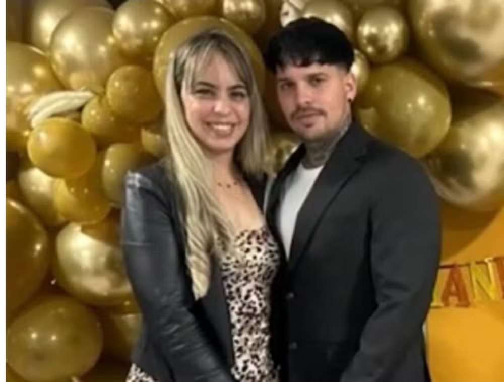 Liyián Pérez e seu esposo, que foi deportado 