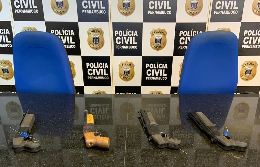 Polícia Civil apreendeu quatro armas de fogo em Paulista