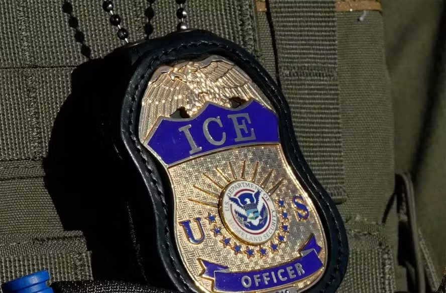 Emblema do ICE, polícia migratória dos EUA