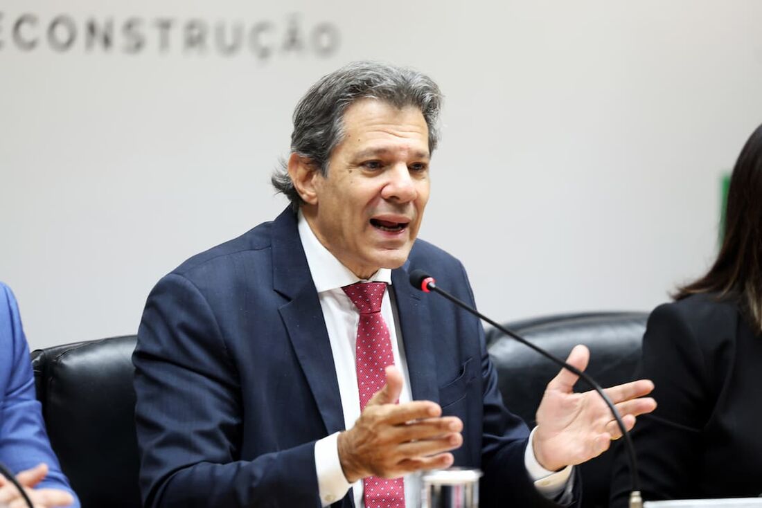  O ministro da Fazenda, Fernando Haddad