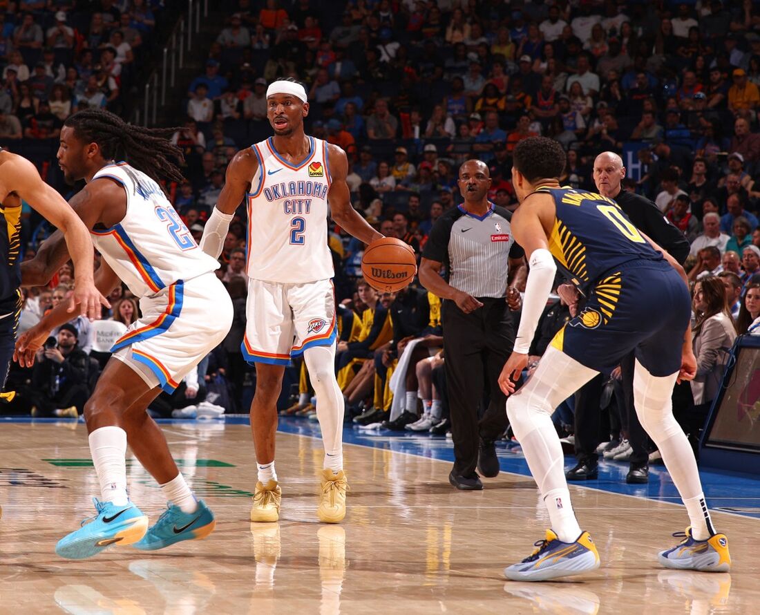 Oklahoma City Thunder e Indiana Pacers fazem primeiro jogo das finais da NBA nesta quinta (5)