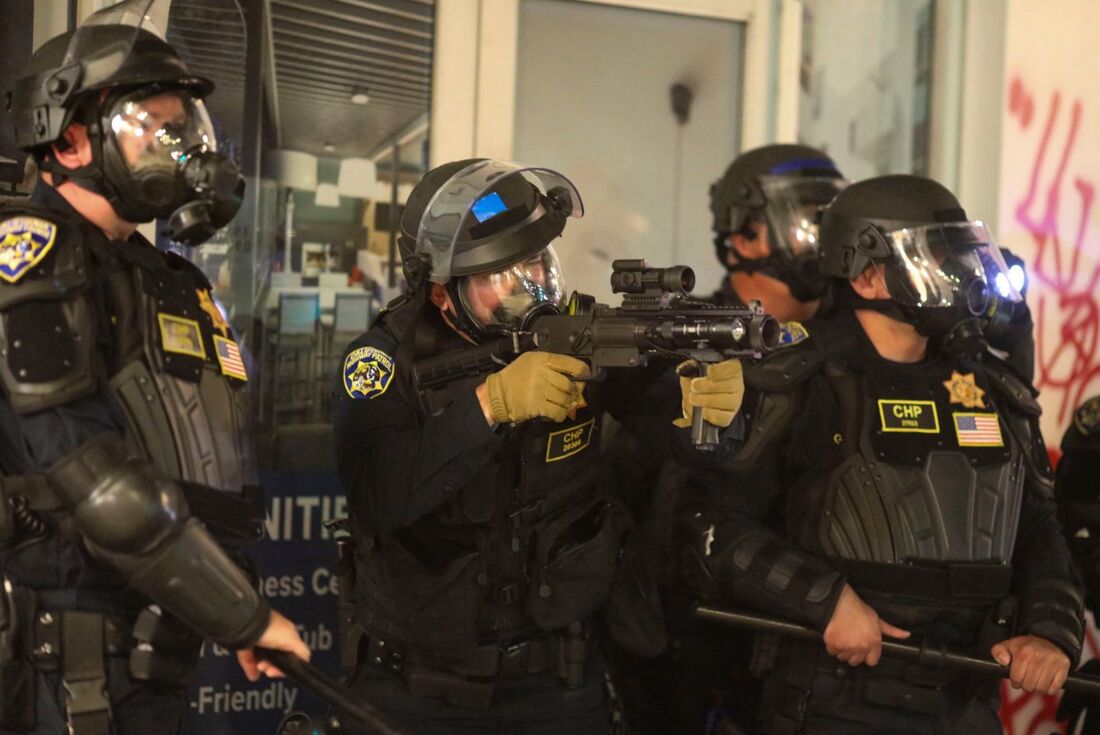 Ação policial nos protestos em Los Angeles