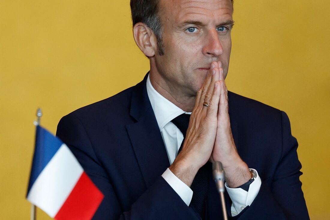 O presidente francês Emmanuel Macron