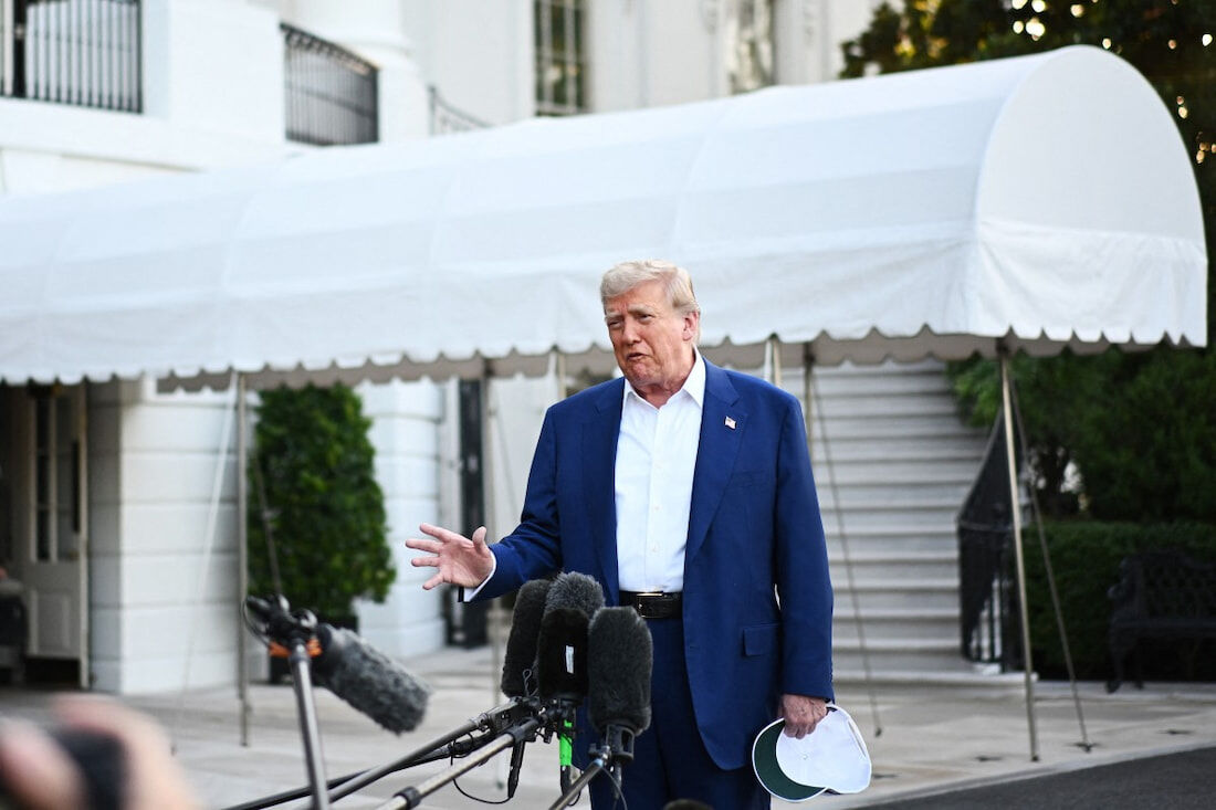 O presidente dos Estados Unidos Donald Trump falou sobre o conflito