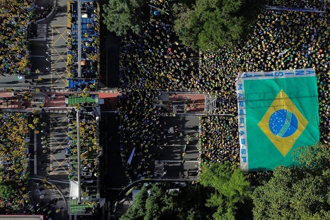 Manifestação de Bolsonaro reuniu 12 mil pessoas na Avenida Paulista, diz monitor ligado à USP