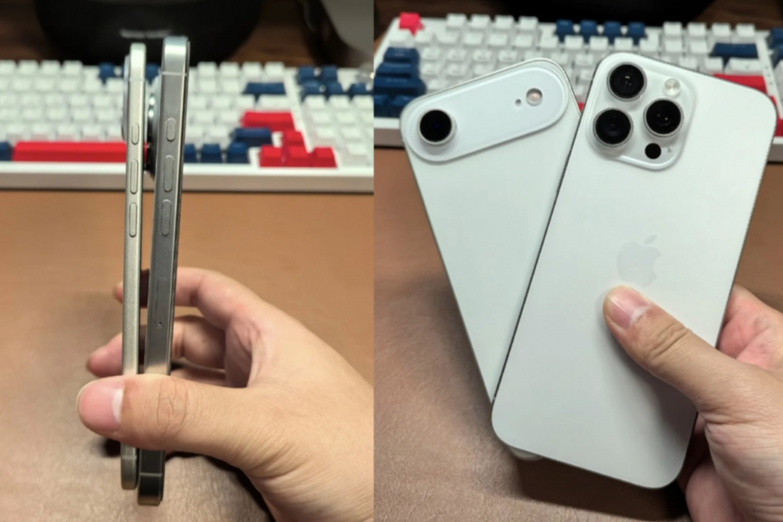 Imagem do suposto modelo do iPhone 17 Air foi vazada nesta semana