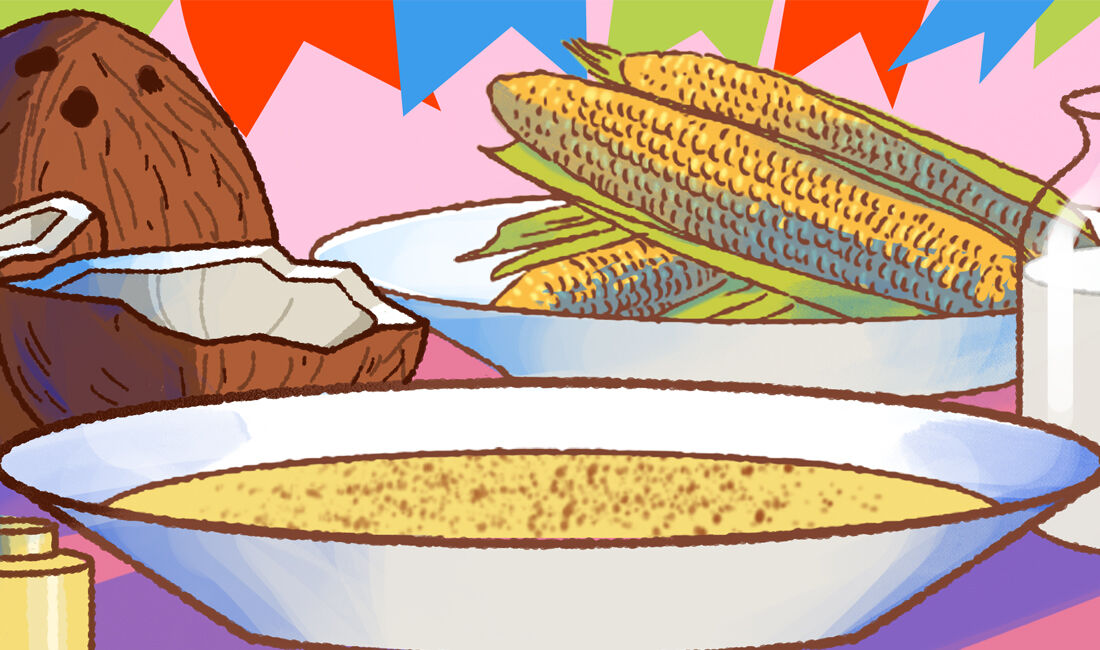 Canjica e comidas de milho no São João