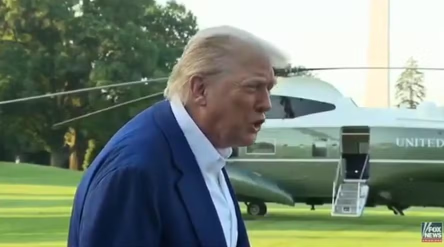 Trump concede entrevista antes de embarcar para a cúpula da Otan em Haia, na Holanda