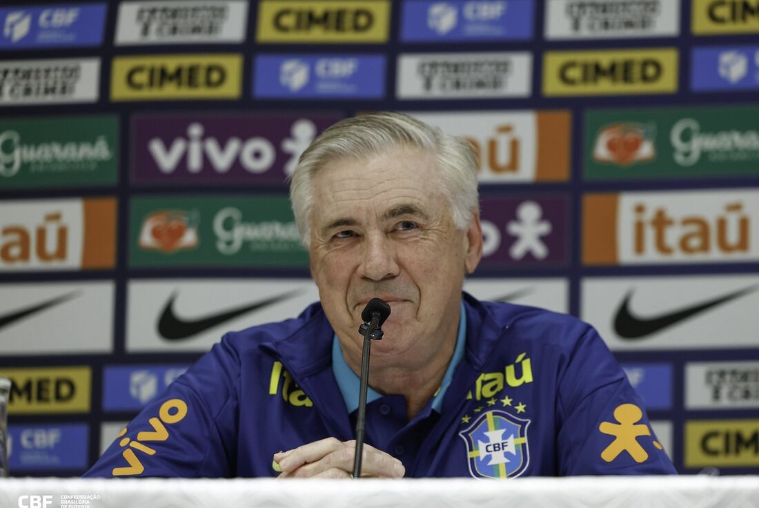 Carlo Ancelotti, técnico da Seleção Brasileira