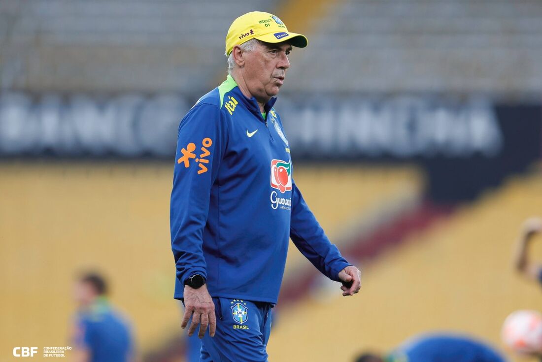 Carlo Ancelotti, técnico da Seleção Brasileira
