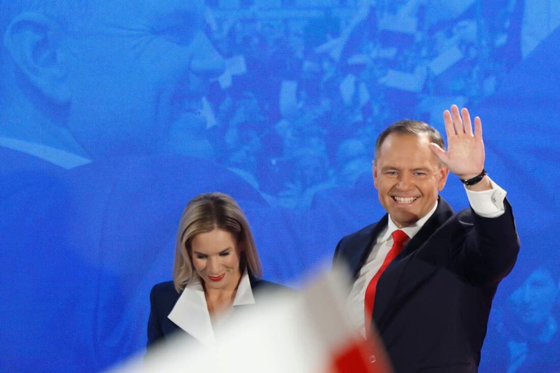 Karol Nawrocki, candidato às eleições presidenciais polonesas de 2025