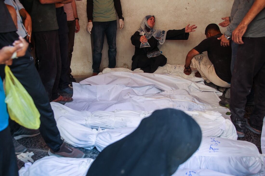 Palestinos mortos após ataque de Israel em Gaza