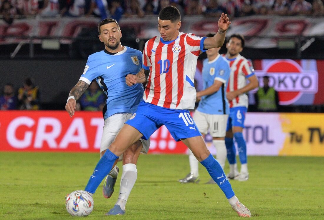 Os paraguaios venceram o Uruguai nesta quinta-feira (5) nas Eliminatórias da Copa do Mundo de 2026