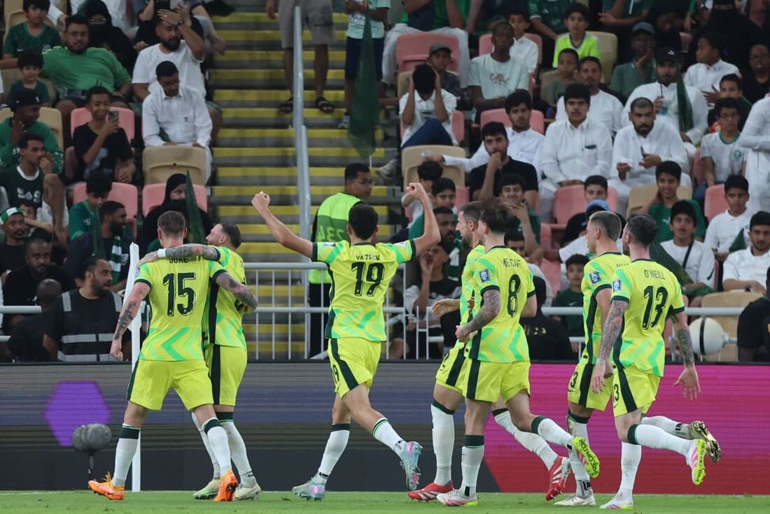 Austrália venceu a Arábia Saudita fora de casa e garantiu vaga na Copa do Mundo de 2026