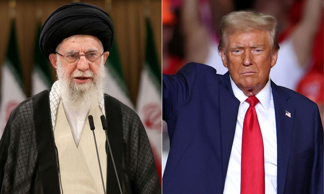 Ali Khamenei (Esquerda) e Donald Trump (Direita)