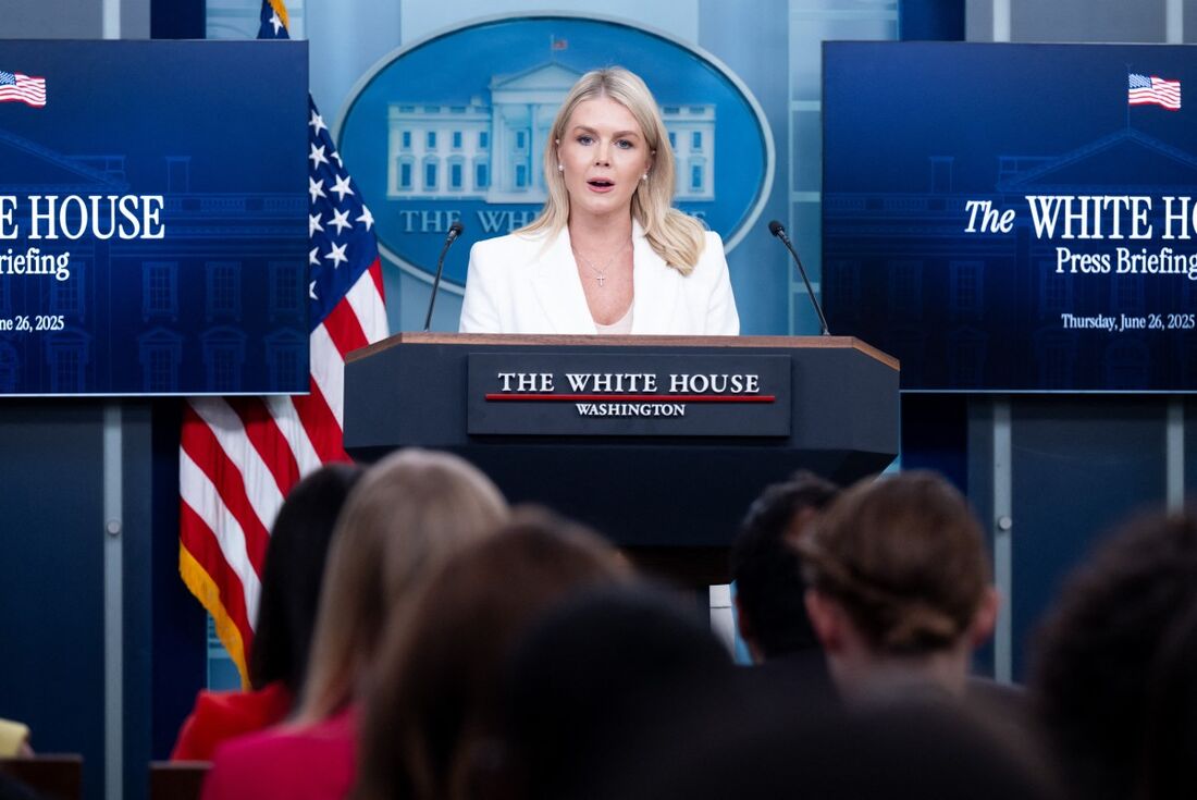 A Secretária de Imprensa da Casa Branca, Karoline Leavitt