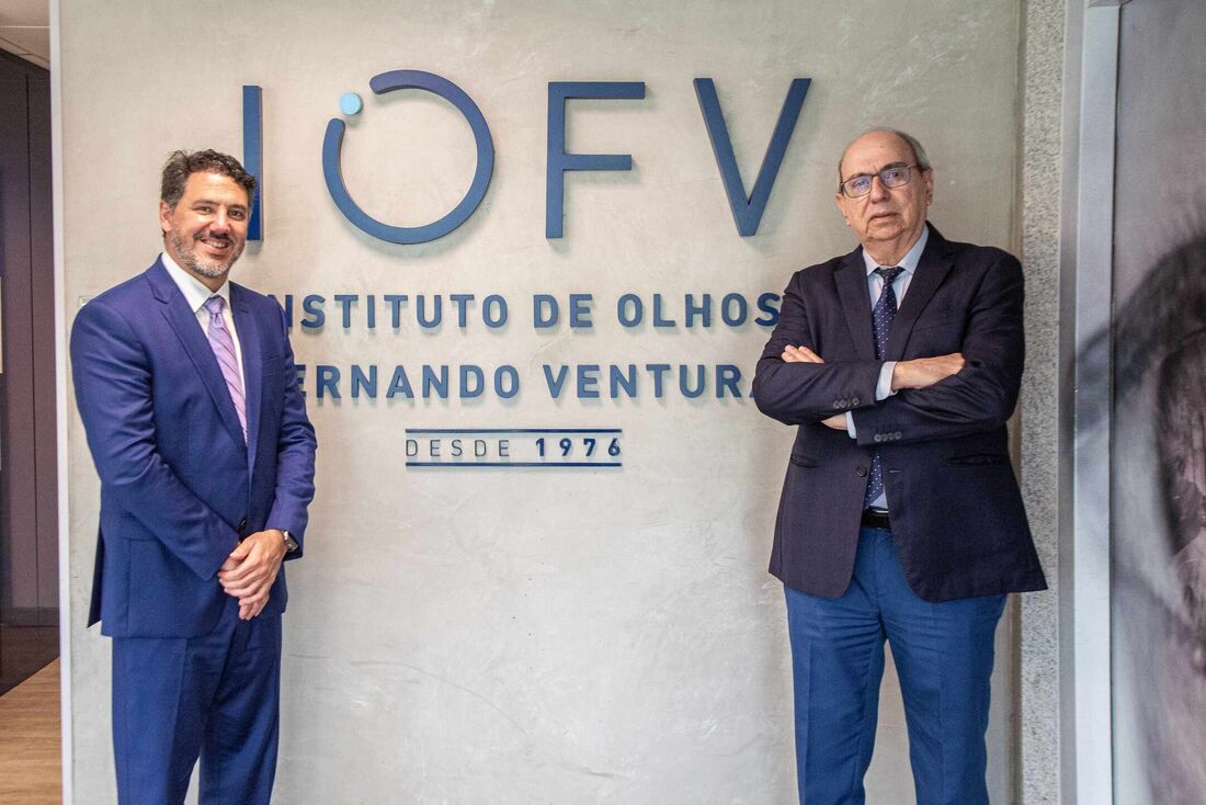 Fernando Ventura (dir), presidente do IOFV, e Alexandre Ventura (esq), diretor médico do instituto