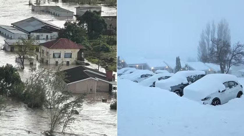 Tempestades de neve e fortes chuvas: Eventos climáticos extremos deixam pelo menos 49 mortos na África do Sul  Foto: Reprodução / X: @Jamani_Khanyi