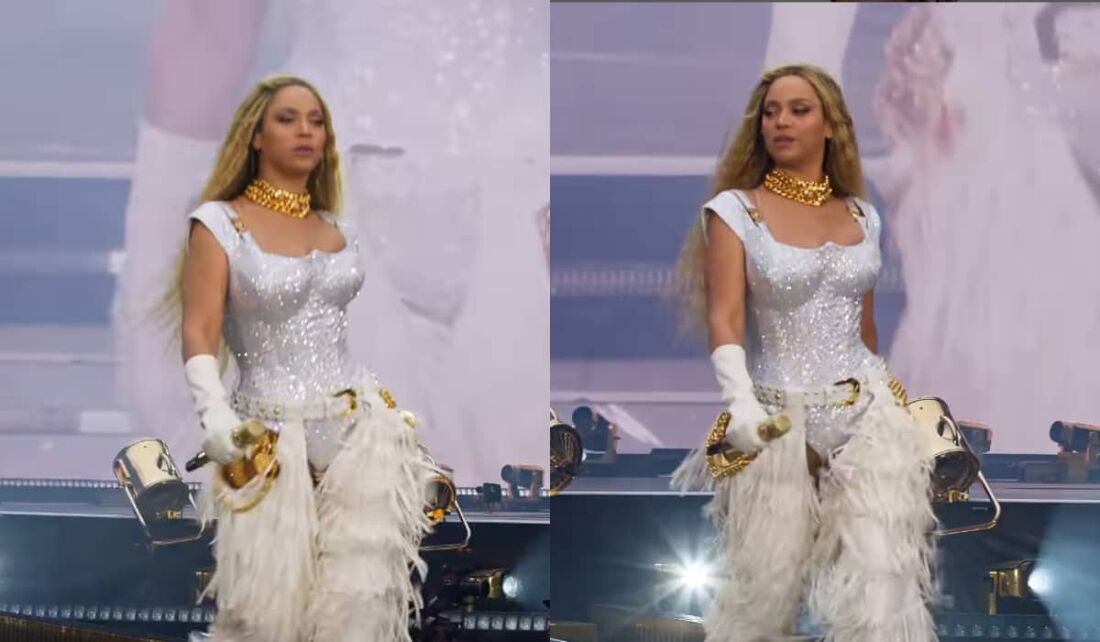 Beyoncé durante show em Londres