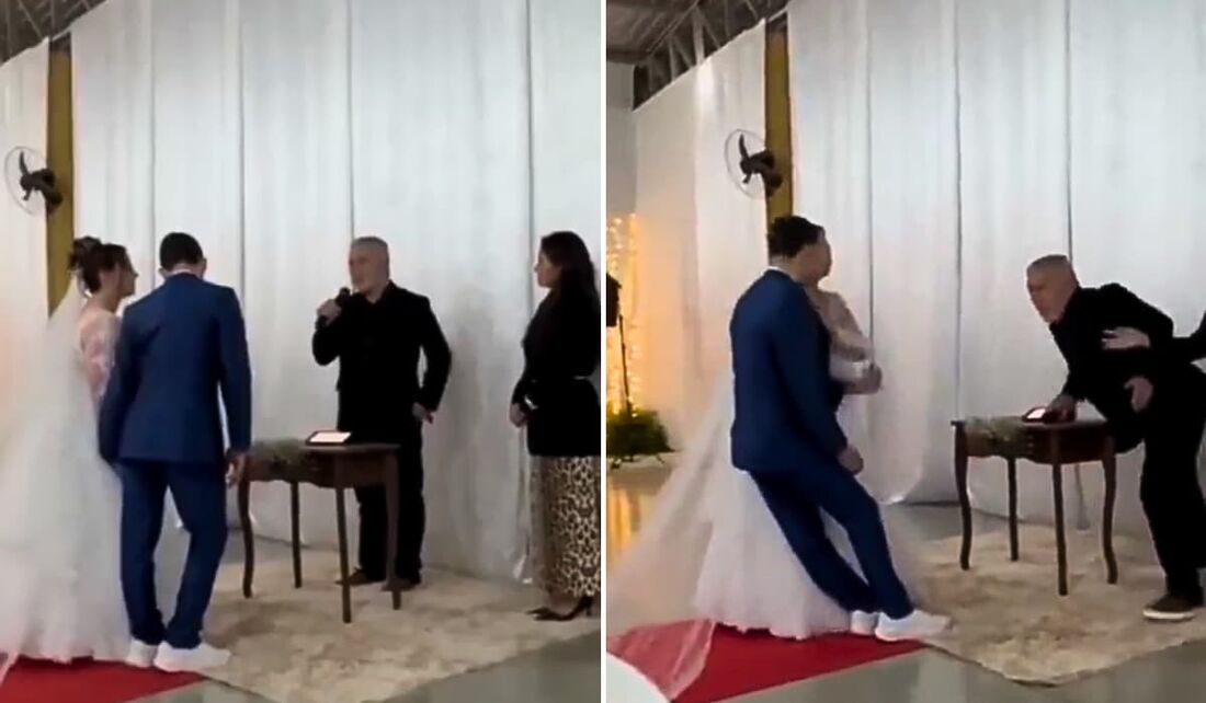 Noivo desmaia em casamento no Estado de Santa Catarina