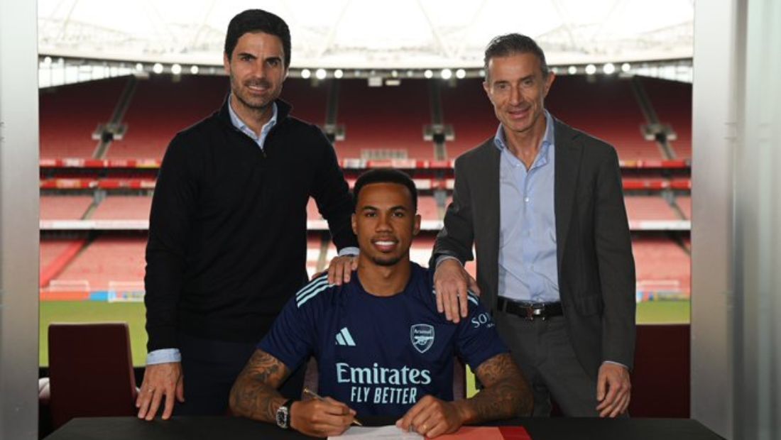 Gabriel Magalhães assina renovação com o Arsenal até 2029