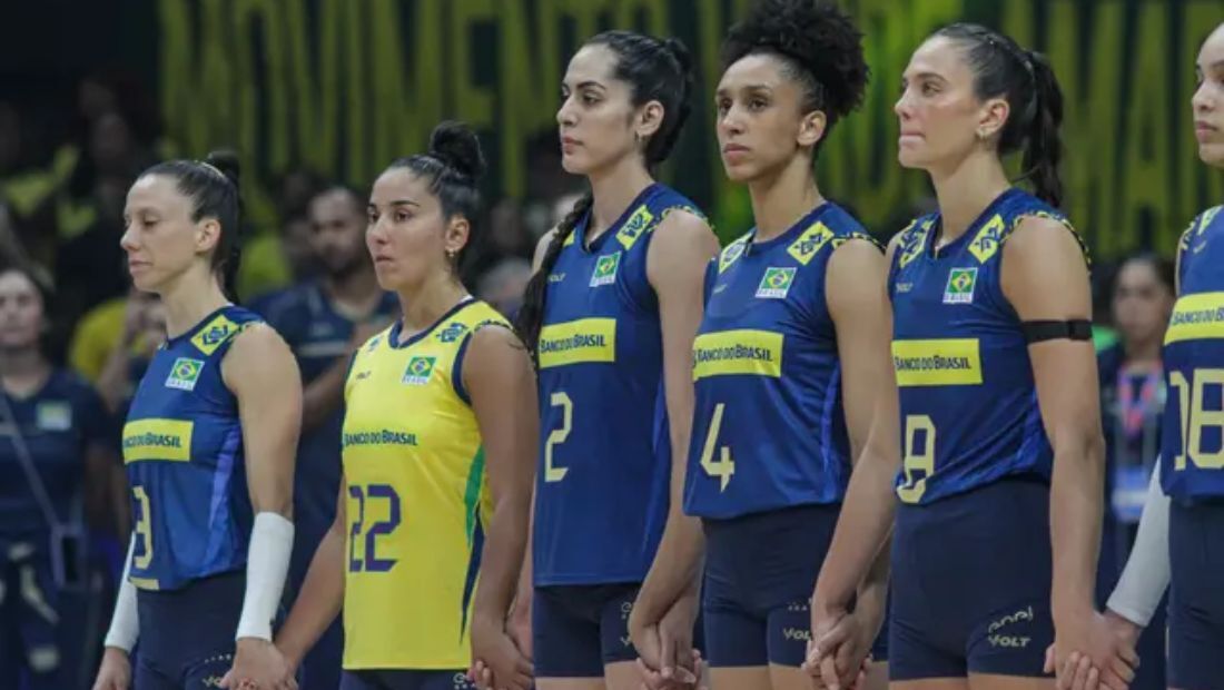 Seleção brasileira na estreia da Liga das Nações de Vôlei