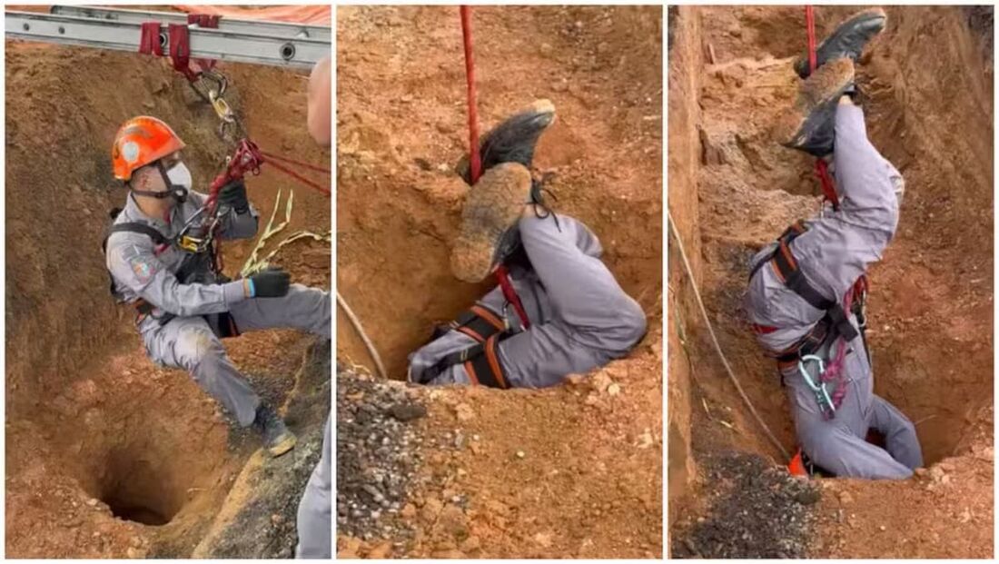 Resgate do corpo do empresário encontrado em buraco no Autódromo de Interlagos