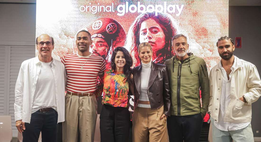 George Moura, Ítalo Martins, Juliana Castro, Isadora Cruz, Rogério Gomes e Vitor Sampaio
