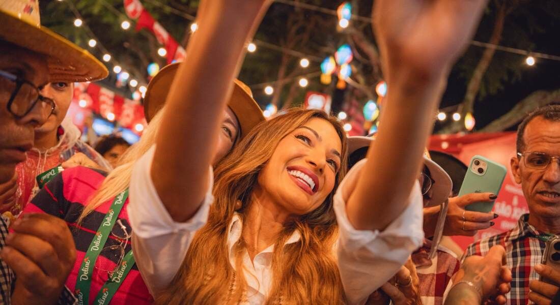 Patrícia Poeta visitou o São João de Caruaru