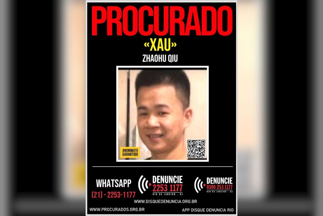 Disque Denúncia divulga cartaz de suspeito de feminicídio na Pavuna.